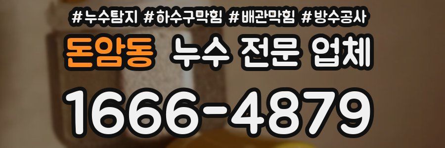 돈암동 누수 전문 업체