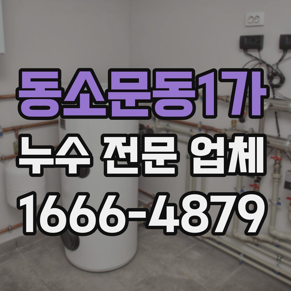 동소문동1가 누수 전문 업체