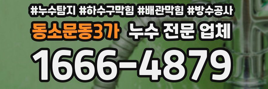 동소문동3가 누수 전문 업체