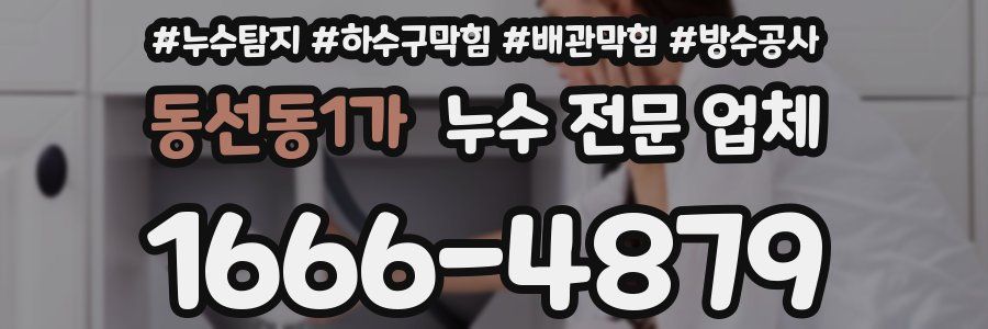 동선동1가 누수 전문 업체