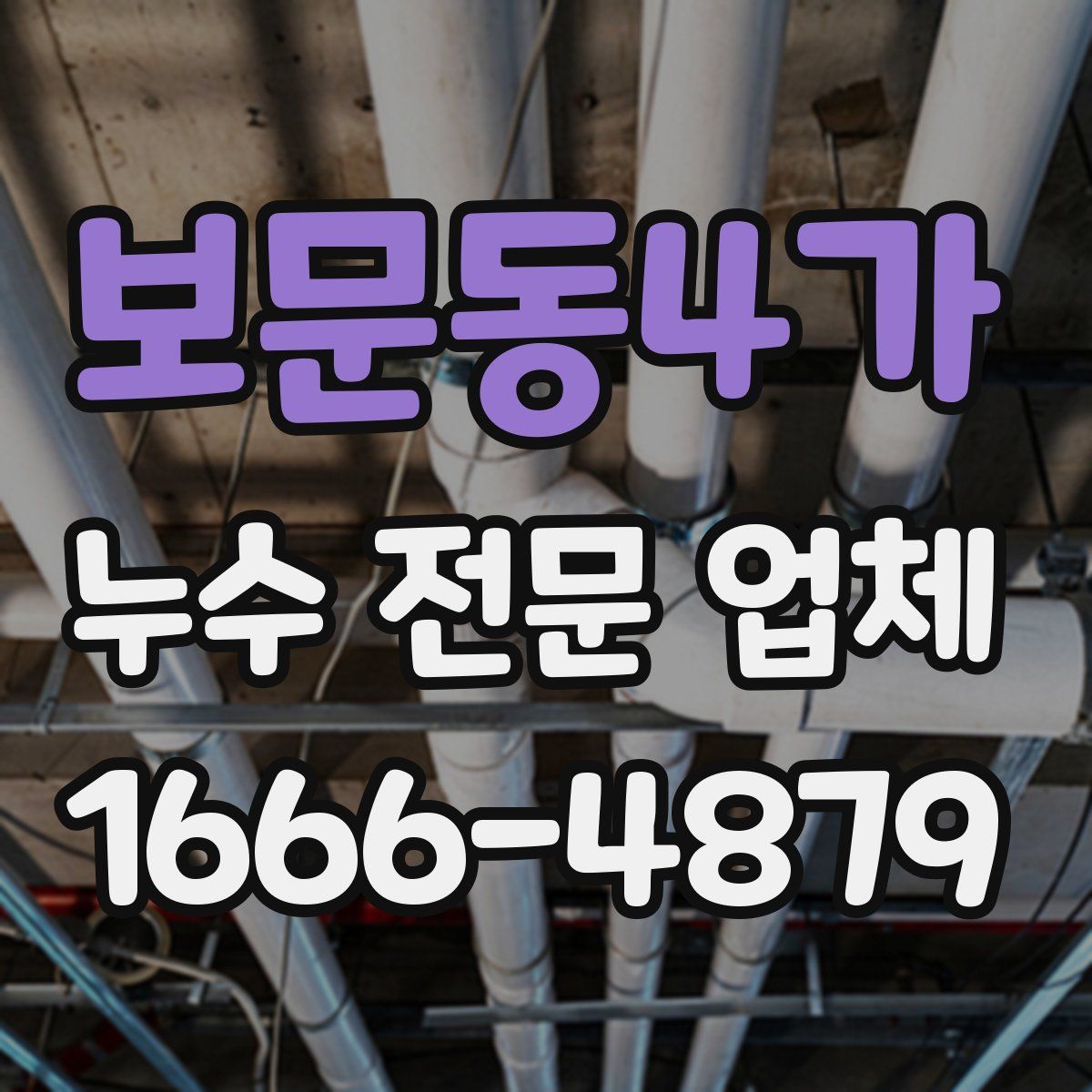 보문동4가 누수 전문 업체