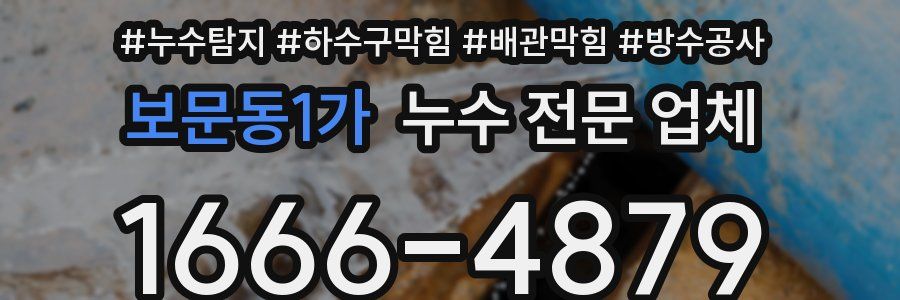 보문동1가 누수 전문 업체