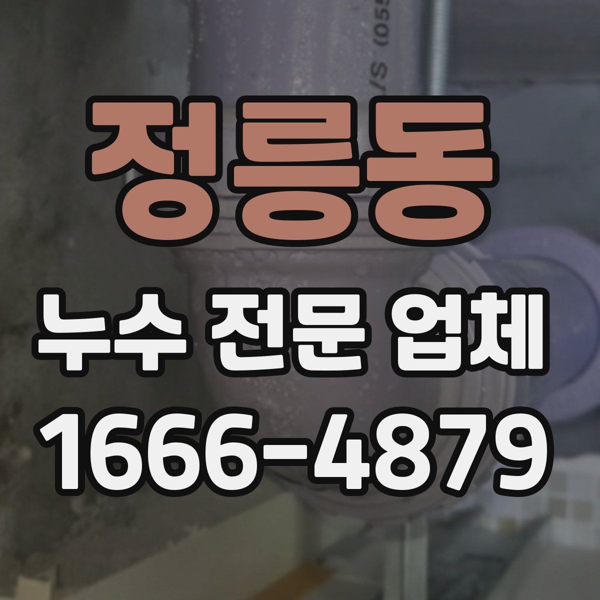 정릉동 누수 전문 업체