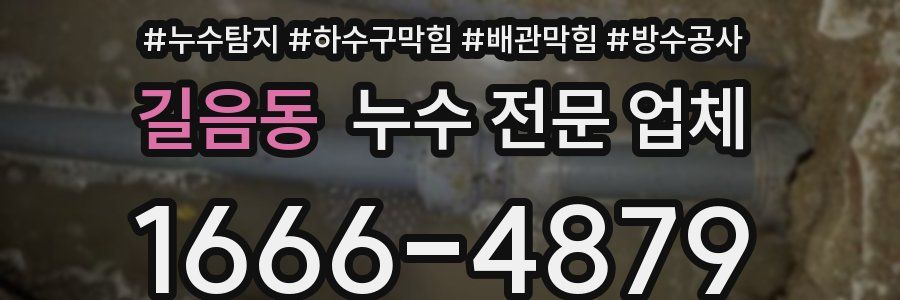 길음동 누수 전문 업체