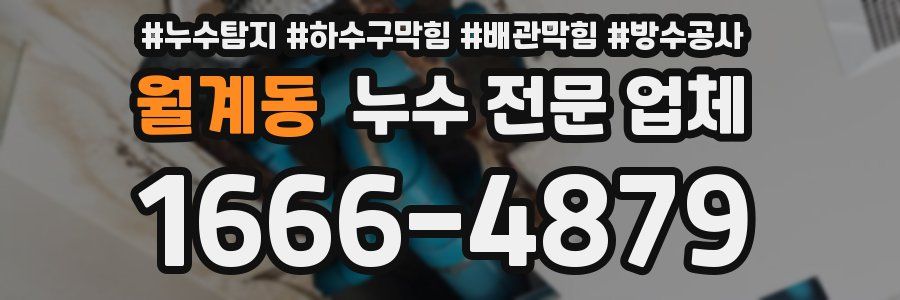 월계동 누수 전문 업체