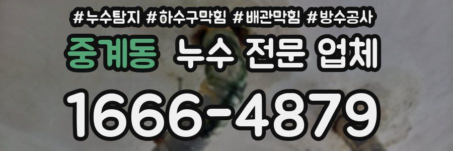 중계동 누수 전문 업체