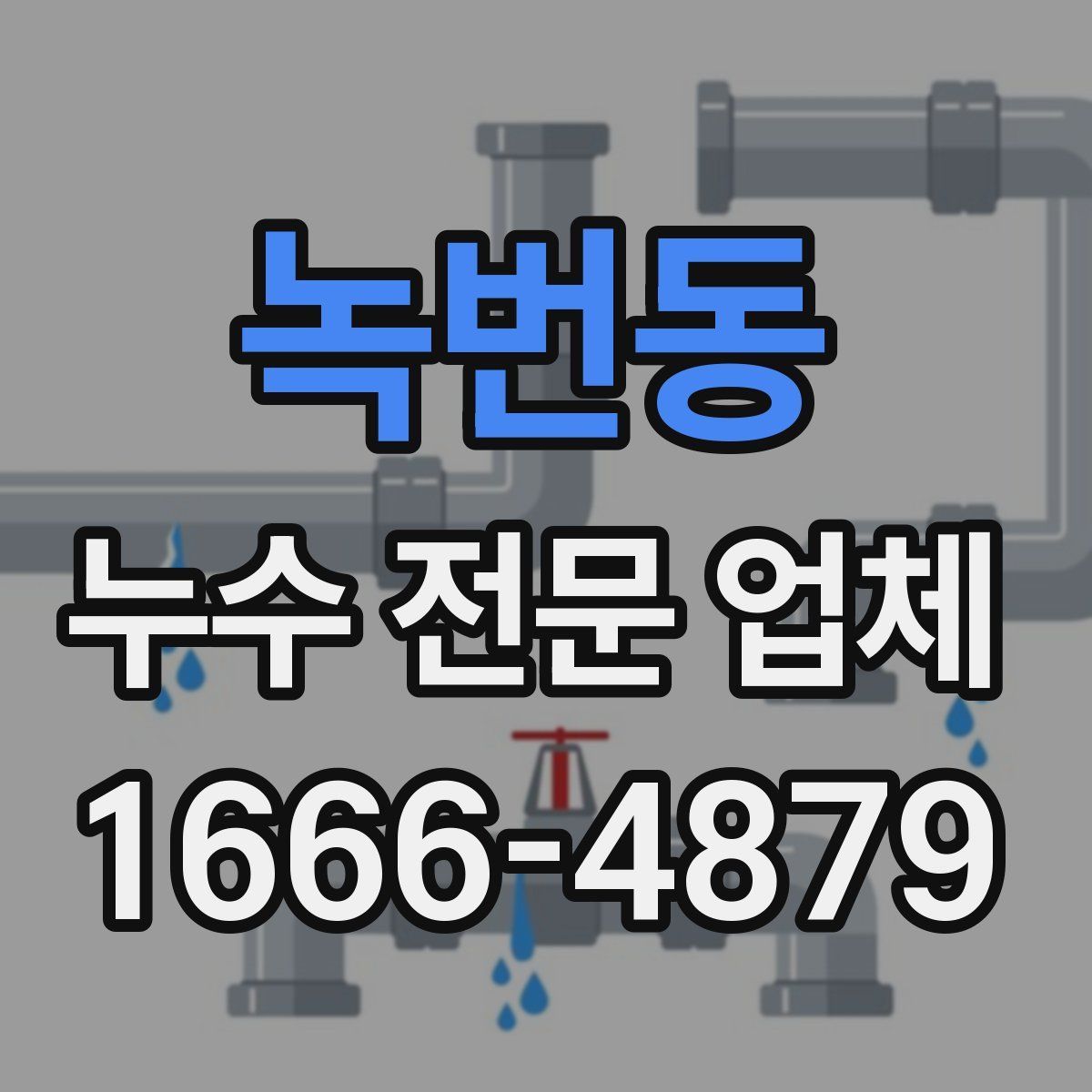녹번동 누수 전문 업체