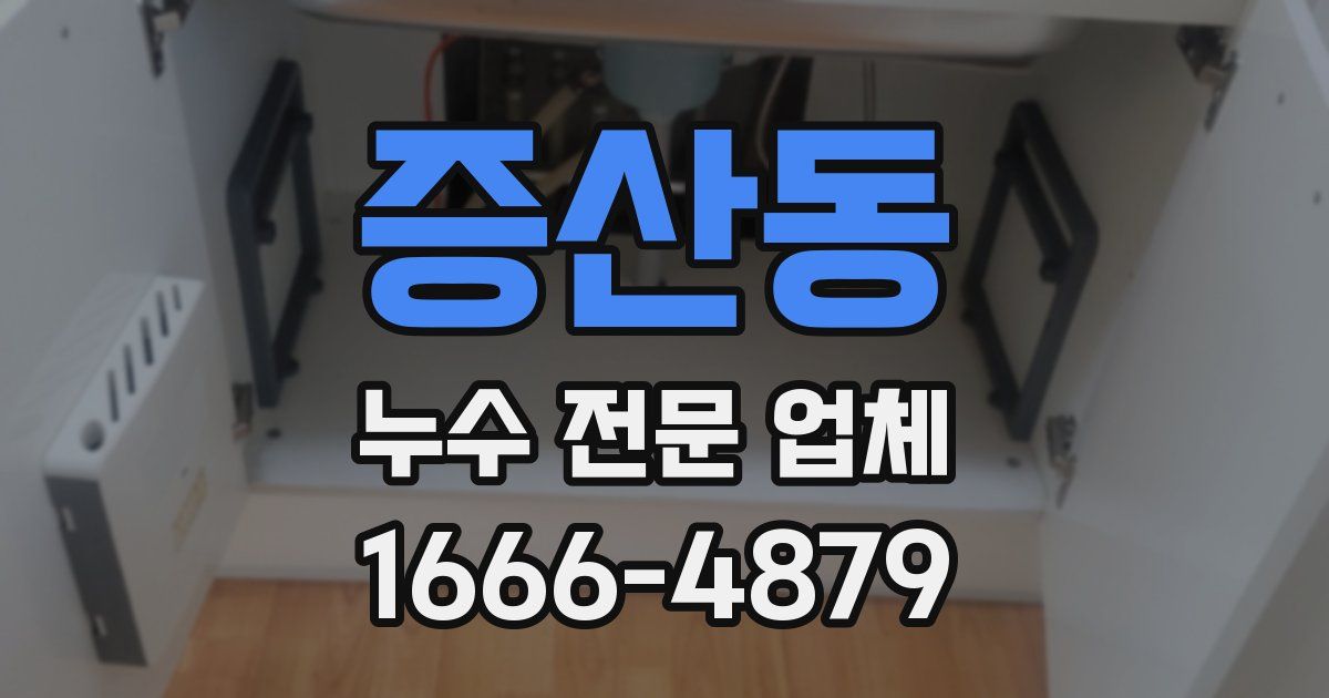 증산동 누수 전문 업체