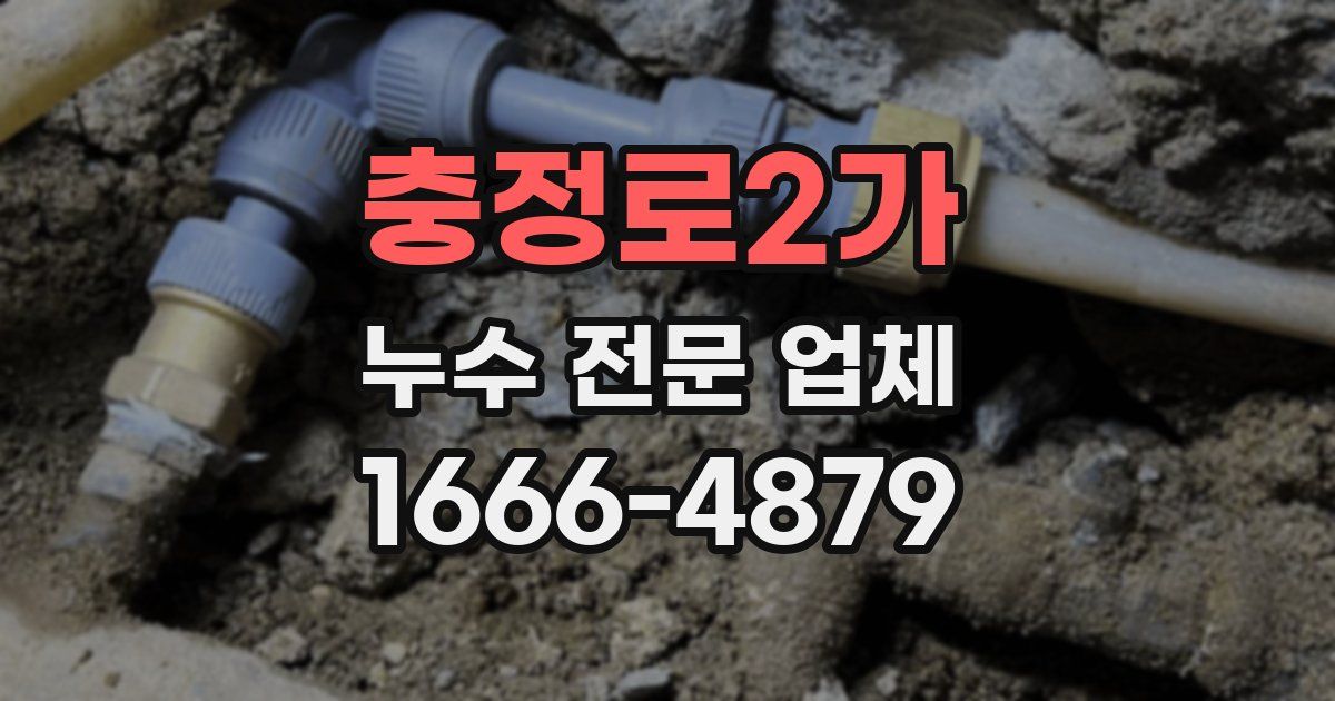 충정로2가 누수 전문 업체