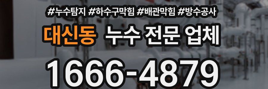 대신동 누수 전문 업체