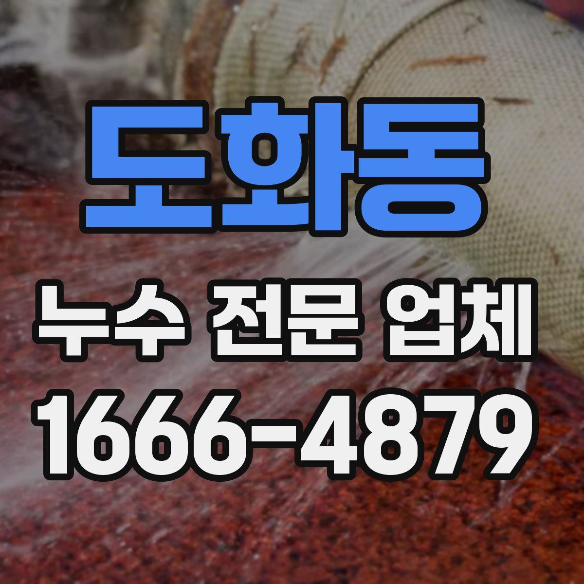 도화동 누수 전문 업체