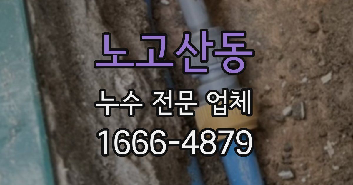 노고산동 누수 전문 업체