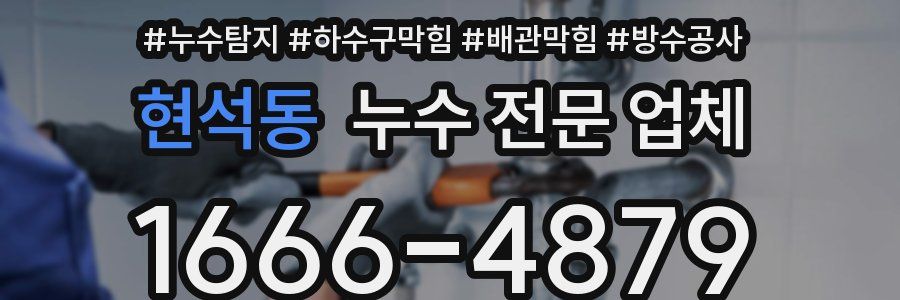 현석동 누수 전문 업체