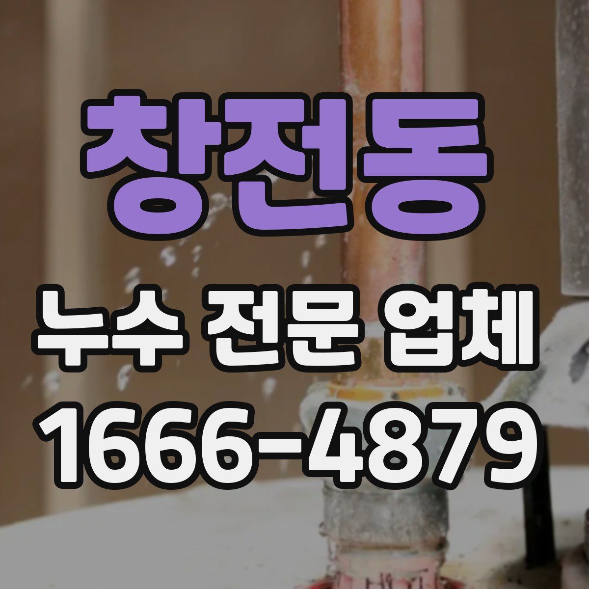 창전동 누수 전문 업체