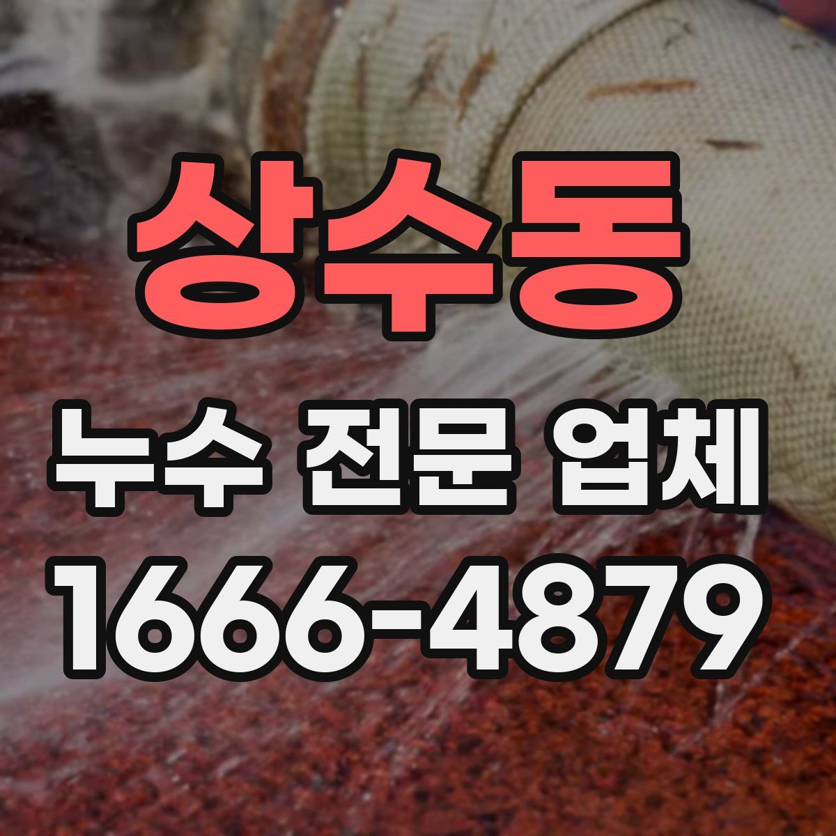 상수동 누수 전문 업체