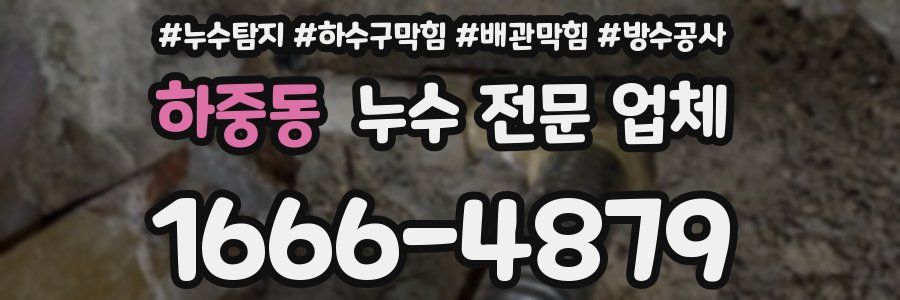 하중동 누수 전문 업체