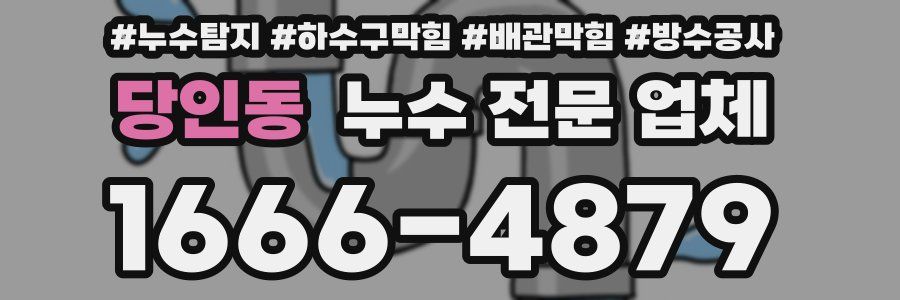 당인동 누수 전문 업체
