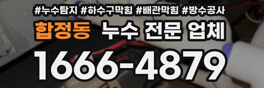 합정동 누수 전문 업체
