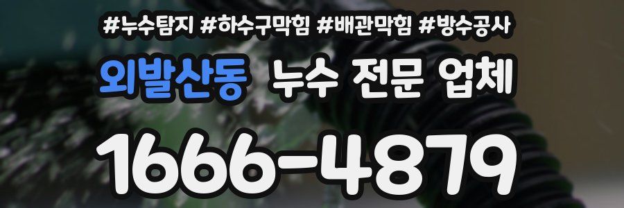 외발산동 누수 전문 업체