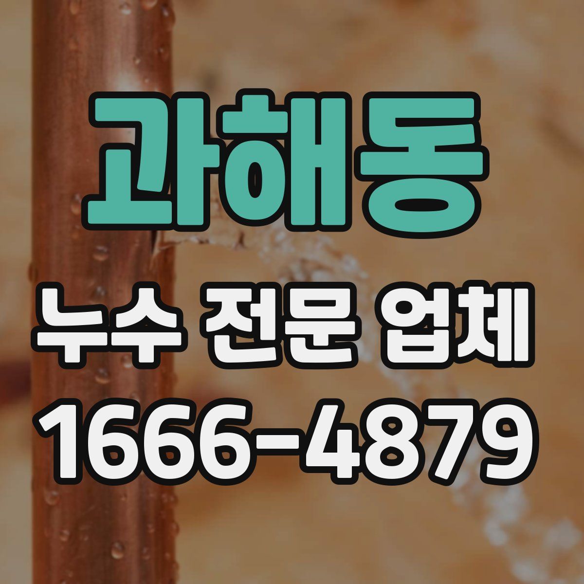 과해동 누수 전문 업체
