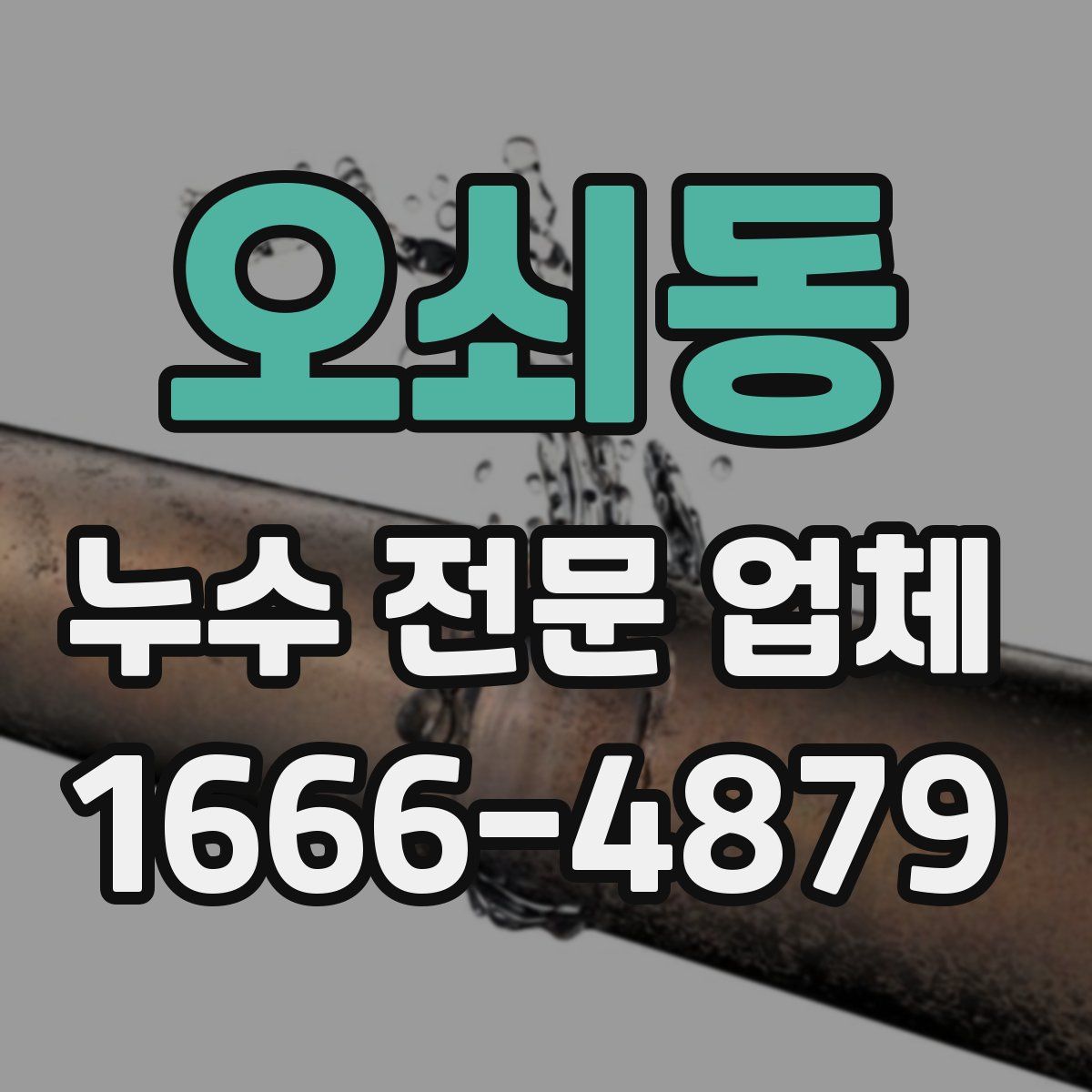 오쇠동 누수 전문 업체