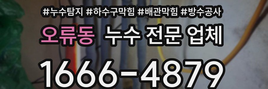 오류동 누수 전문 업체
