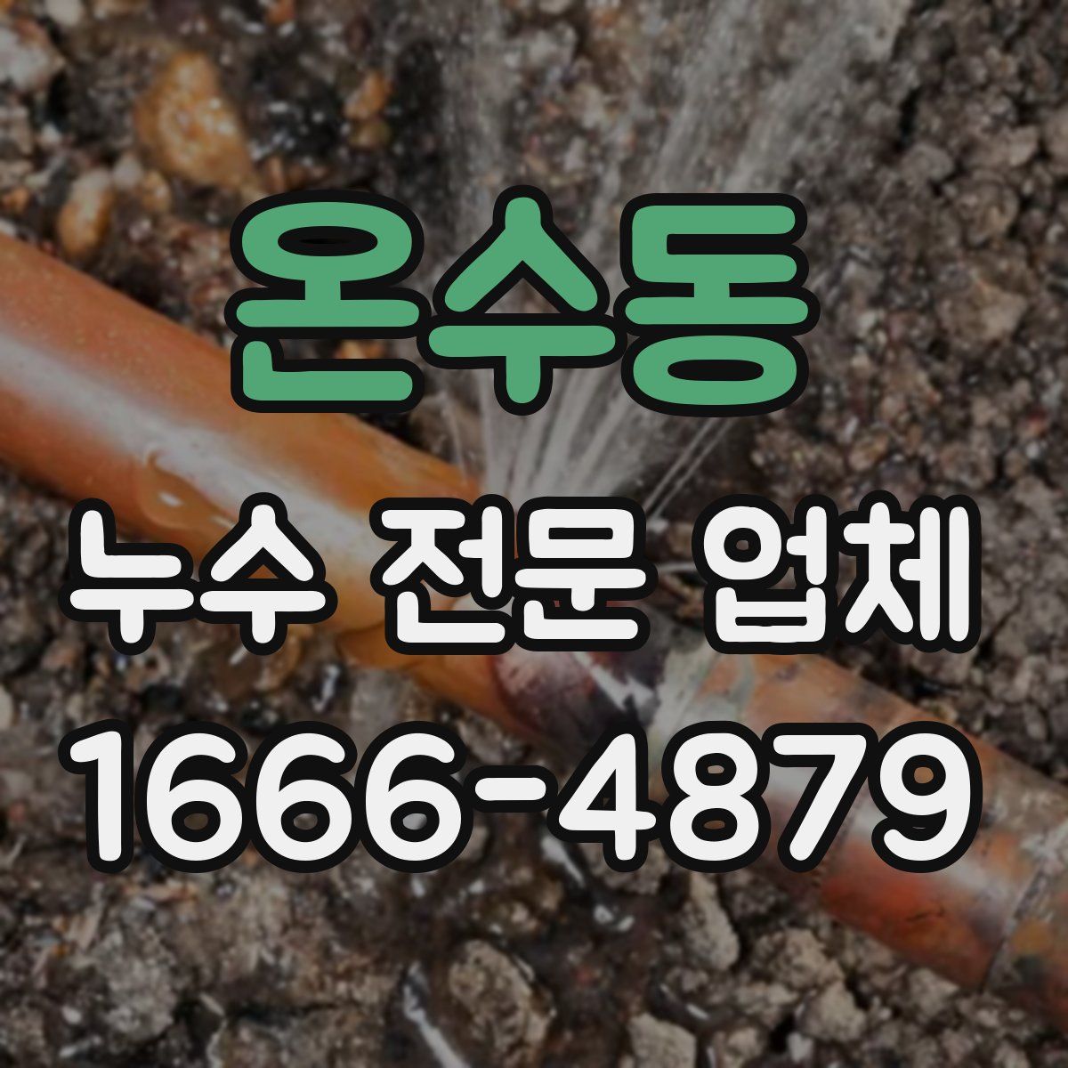 온수동 누수 전문 업체