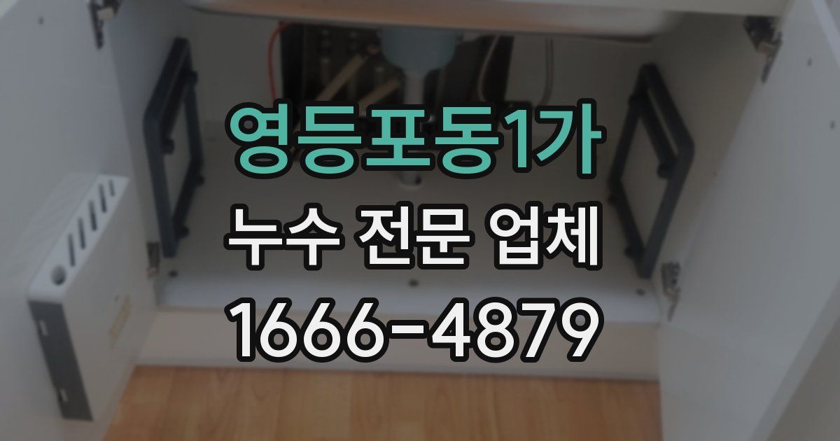 영등포동1가 누수 전문 업체