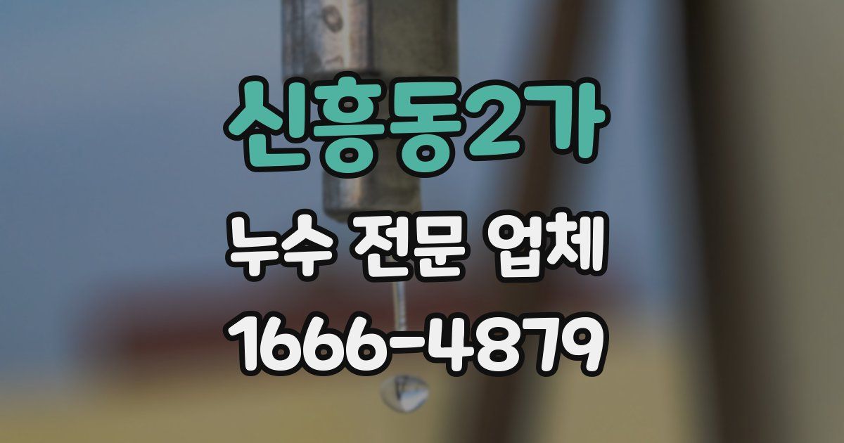 신흥동2가 누수 전문 업체