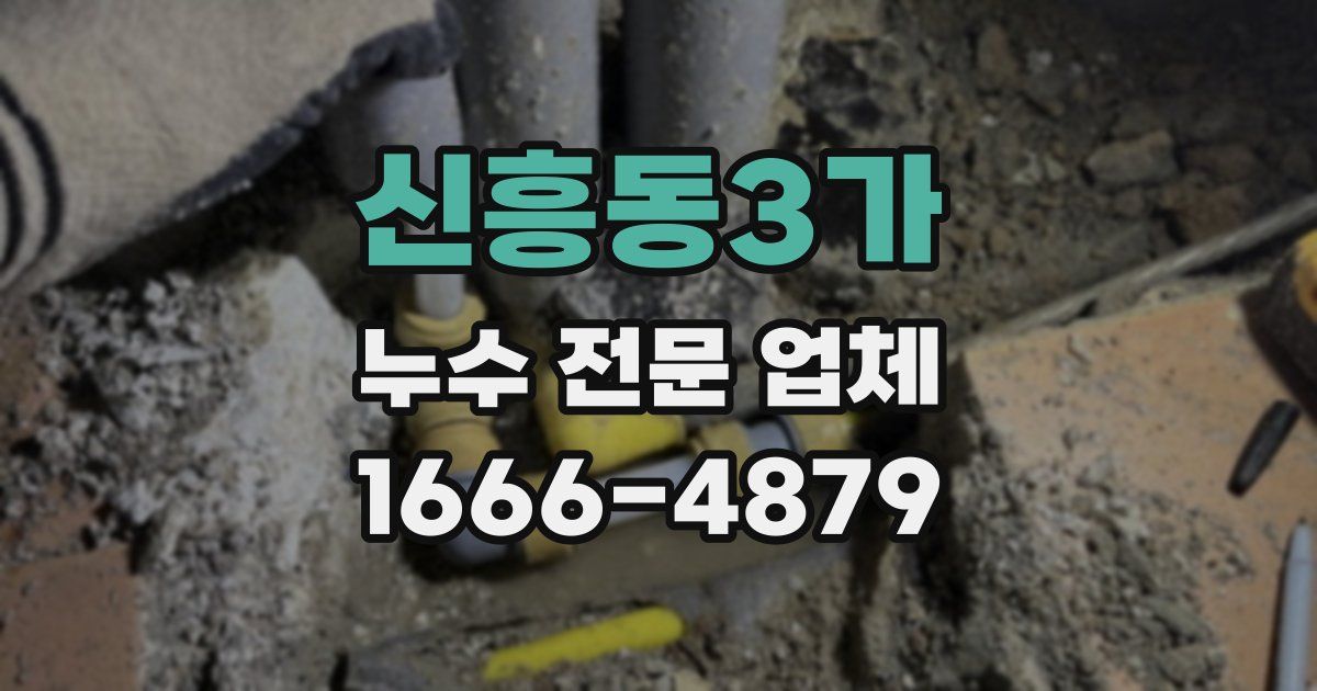 신흥동3가 누수 전문 업체