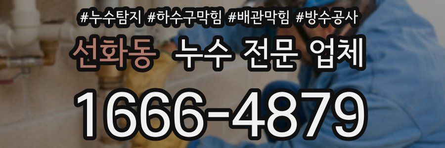 선화동 누수 전문 업체