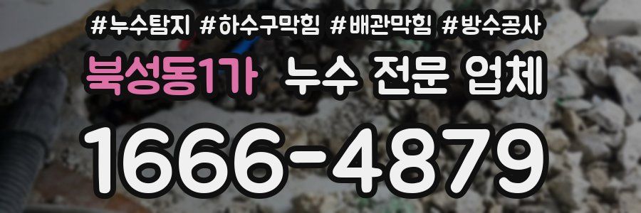 북성동1가 누수 전문 업체