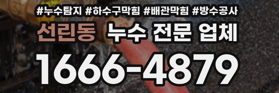 선린동 누수 전문 업체