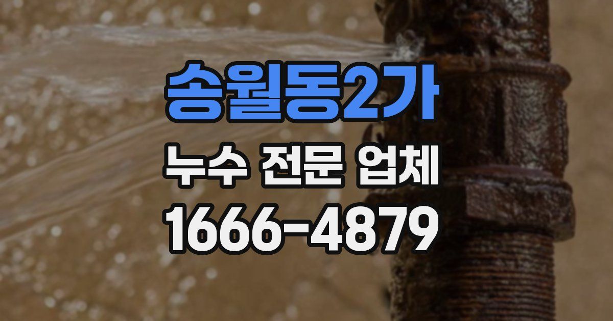 송월동2가 누수 전문 업체