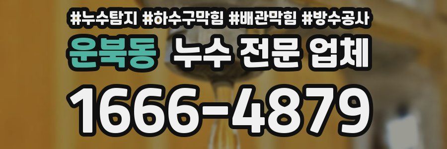 운북동 누수 전문 업체