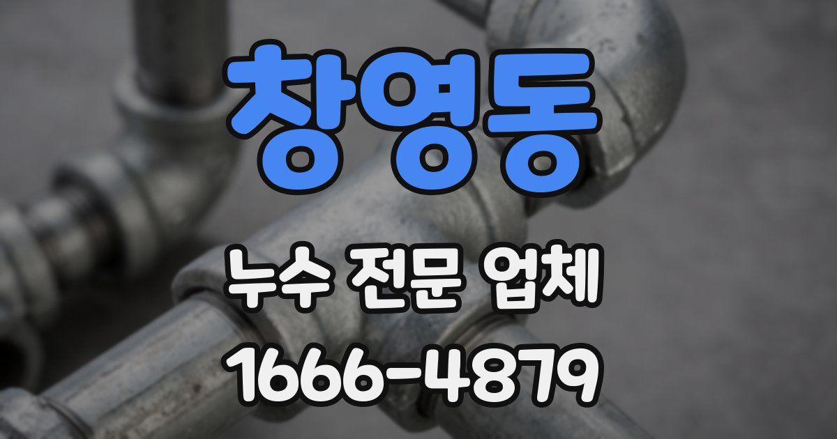 창영동 누수 전문 업체