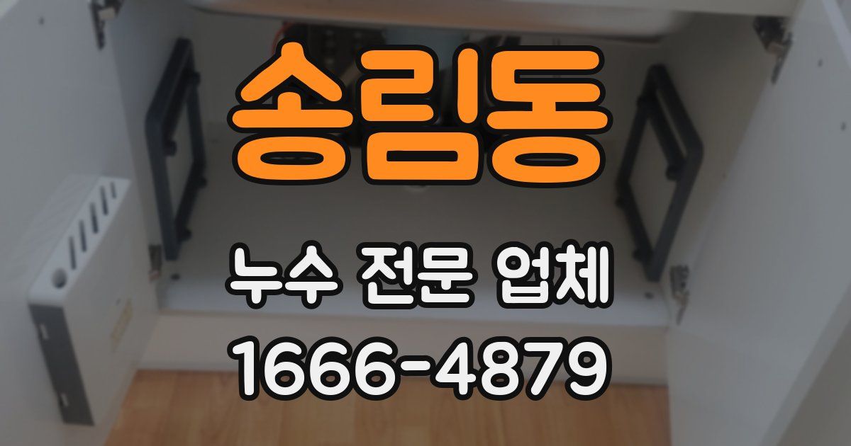 송림동 누수 전문 업체