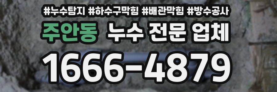 주안동 누수 전문 업체