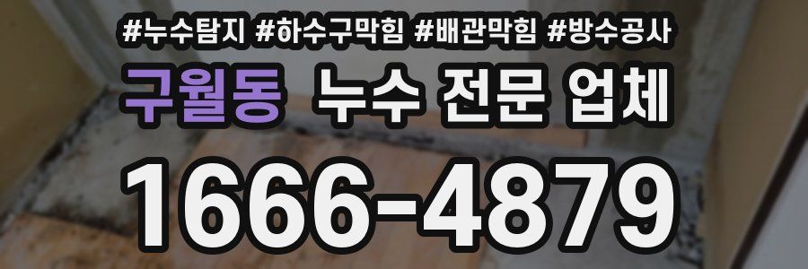 구월동 누수 전문 업체