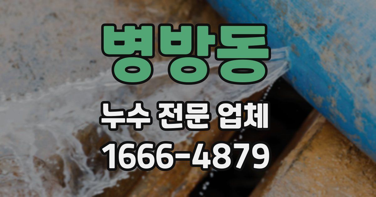 병방동 누수 전문 업체
