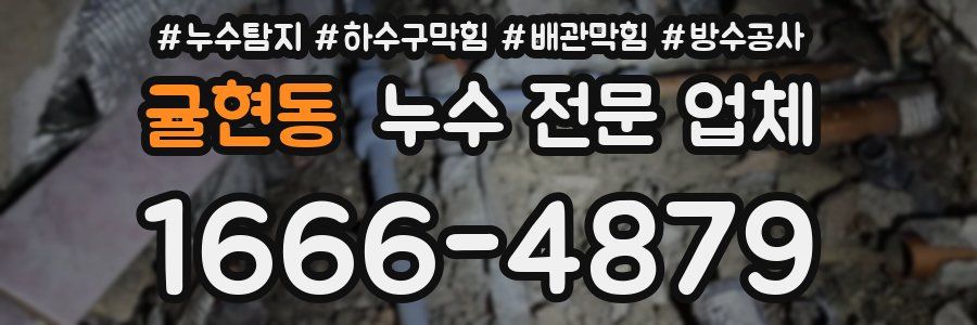 귤현동 누수 전문 업체