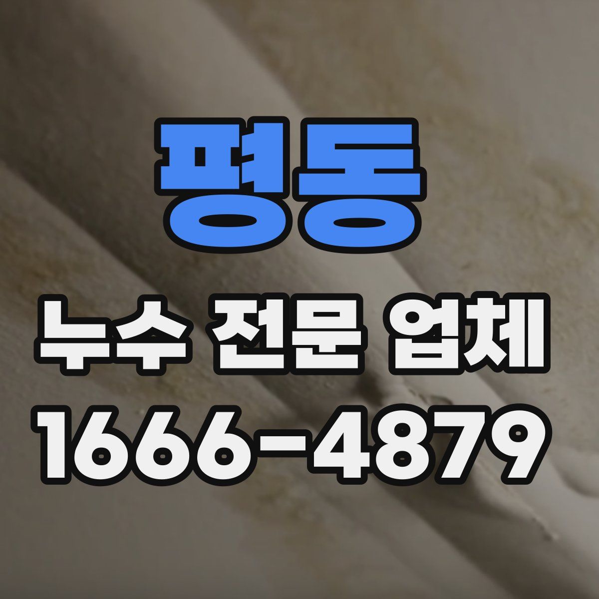 평동 누수 전문 업체