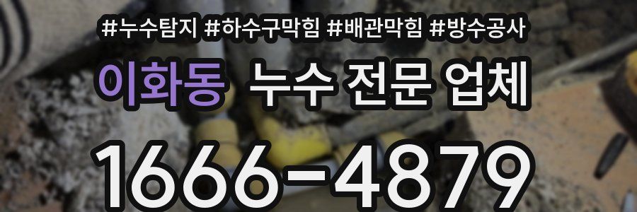이화동 누수 전문 업체
