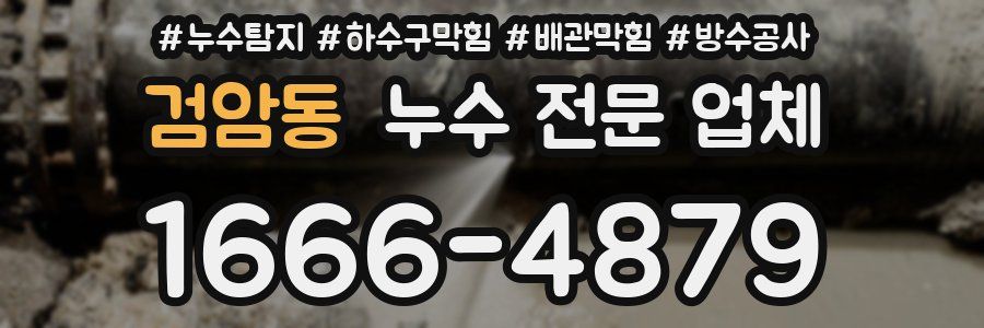 검암동 누수 전문 업체
