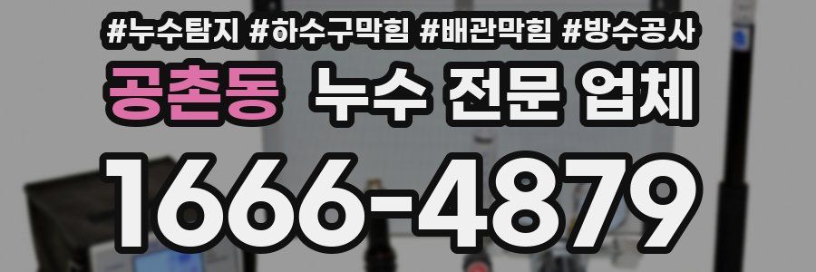 공촌동 누수 전문 업체