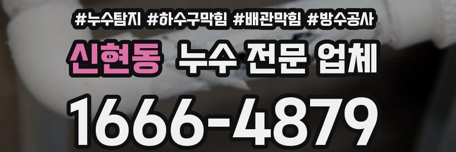 신현동 누수 전문 업체