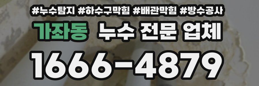 가좌동 누수 전문 업체