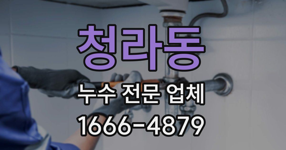청라동 누수 전문 업체