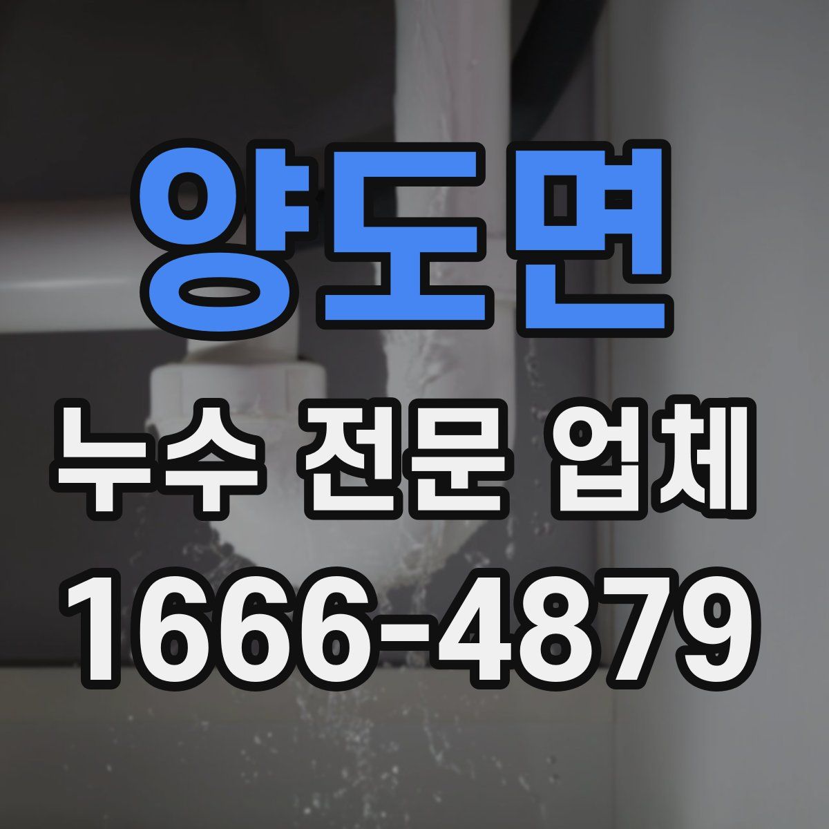 양도면 누수 전문 업체