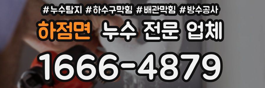 하점면 누수 전문 업체